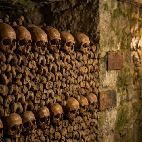 Catacombs of Paris: the underground history of the capital, from gypsum quarries to medieval ossuaries.