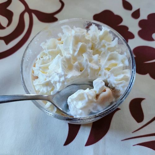 Chestnut pear iced vacherin: a festive glass dessert