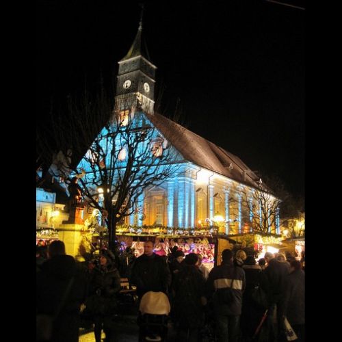 Christmas lights: the Montbéliard Christmas market