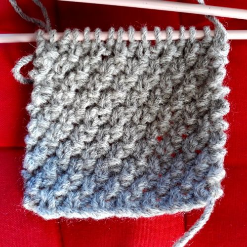 Knitting: how to make the double rice stitch?