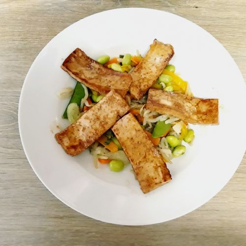 Marinated tofu with soy sauce: an easy recipe