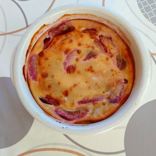 Plum gratin: an easy recipe