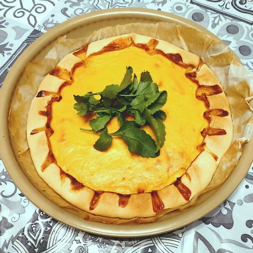 Rustic quiche with pumpkin and bacon: a very easy recipe