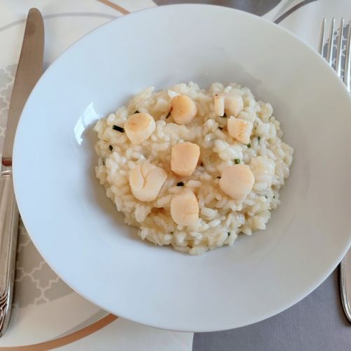 Scallop risotto: a festive recipe