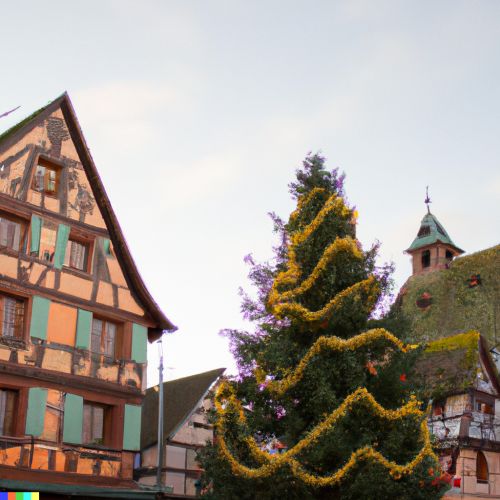 The Christmas market of Kaysersberg in Alsace