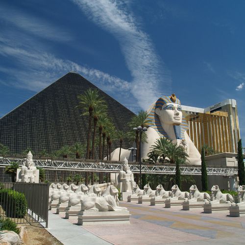 The Luxor: an iconic hotel in Las Vegas.