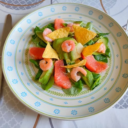 The shrimp pomelo salad: a delicious recipe.