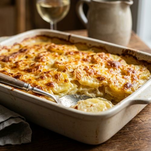 Traditional gratin dauphinois recipe: the secrets to making it creamy, golden, and delicious.