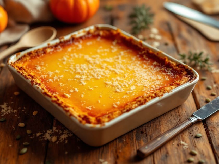 Creamy Parmesan Pumpkin Flan