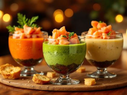 Express Vegetable and Salmon Verrine to Impress
