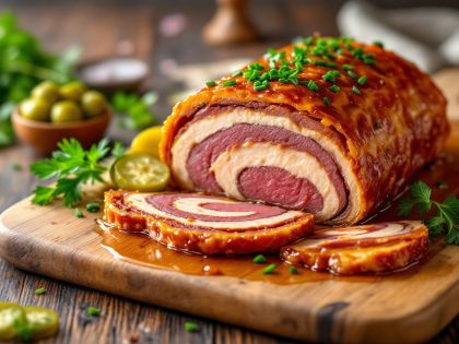 Homemade Cold Meat Terrine in Jelly