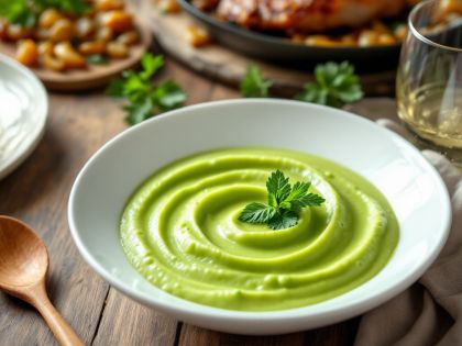 Creamy Pea Purée with Butter and Shallots