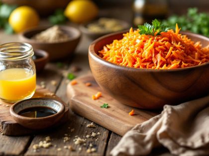 Tasty Vinaigrette for Grated Carrots