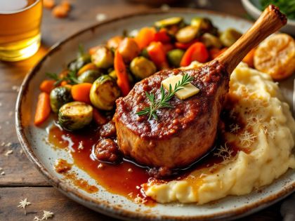 Braised Pork Shank with Cider: Savory and Comforting Recipe