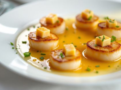 Gourmet Scallops with Foie Gras