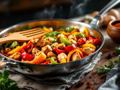 Sautéed Chicken with Peppers and Paprika - Tasty Recipe