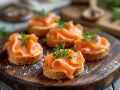 Gourmet Smoked Salmon Toasts