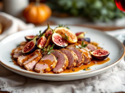 Duck Breast with Honey, Ginger, and Fresh Figs: A Delicious Recipe