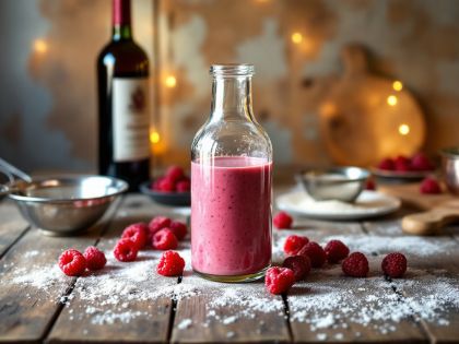 Homemade Raspberry Cream for Kir Aperitif