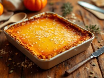 Creamy Parmesan Pumpkin Flan