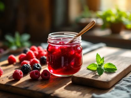 Gooseberry and Raspberry Jelly Homemade