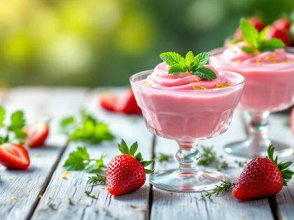 Light and Tasty Strawberry Mousse