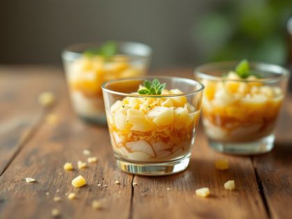 Duck, Apple and Port Appetizer Cups